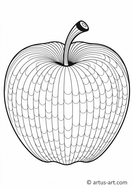 Раскраска яблочного сердца
